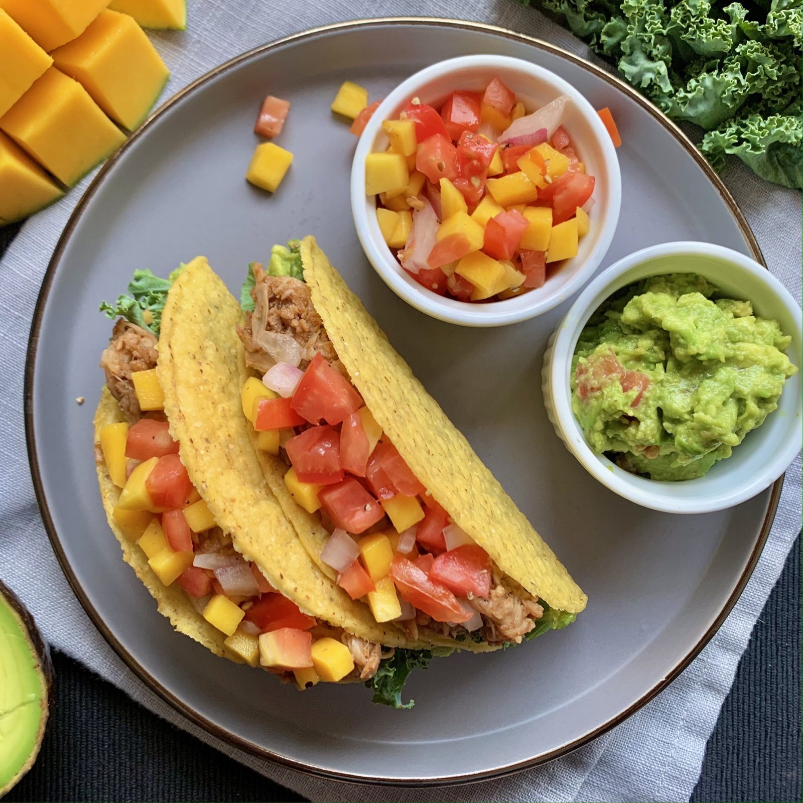 High Protein Pulled Jackfruit Tacos