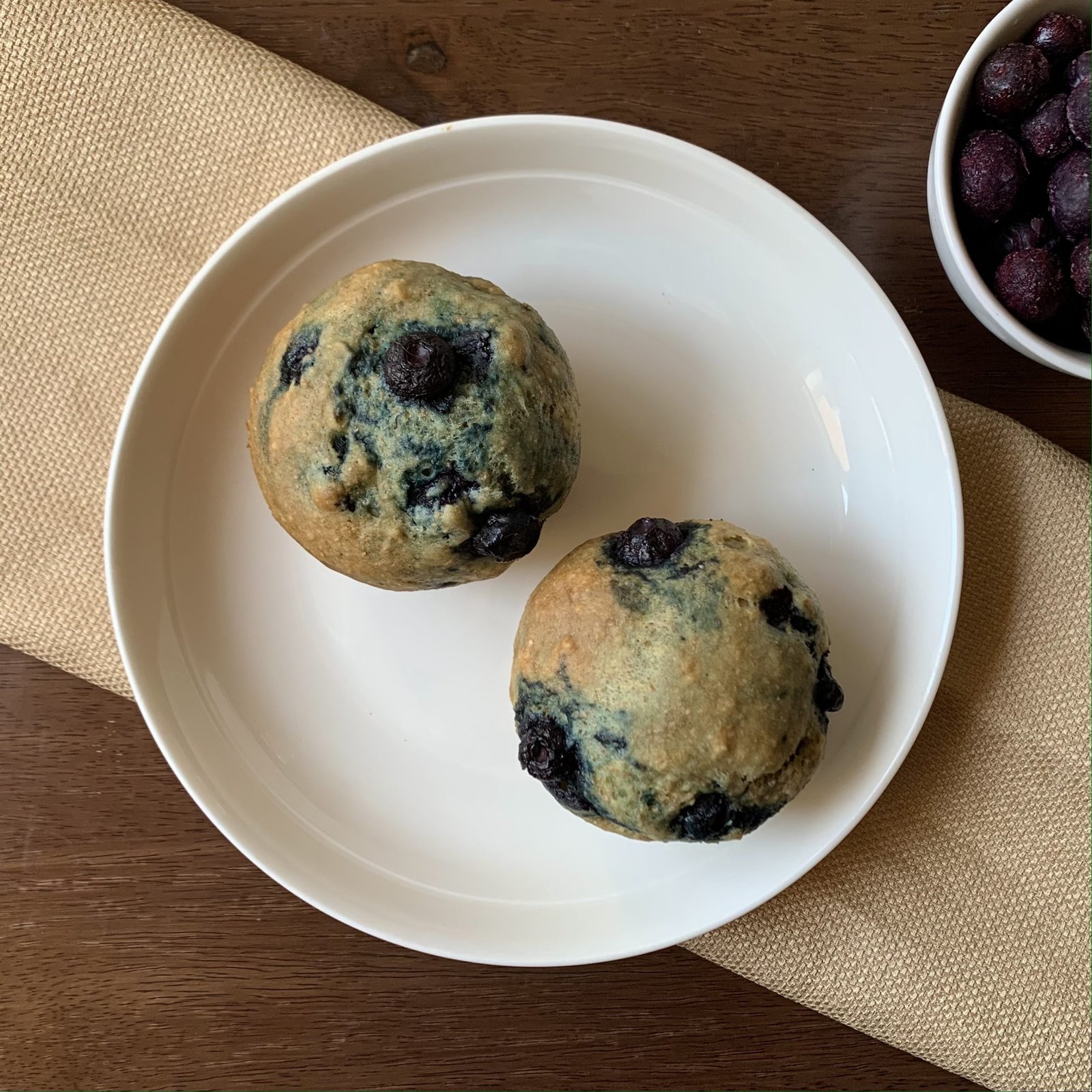 Healthy Low-Fat Blueberry Muffins (Vegan)